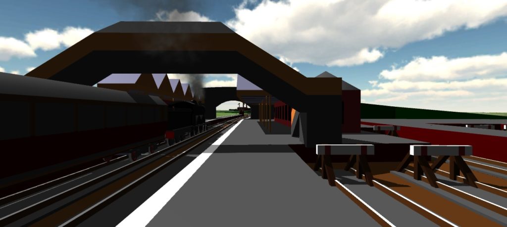 Alternative view of Burscough Junction Station with Atlantic