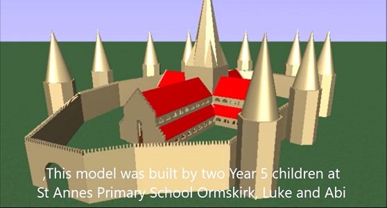 image of a church model