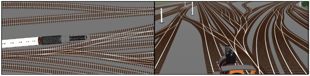 image of modelled railway tracks
