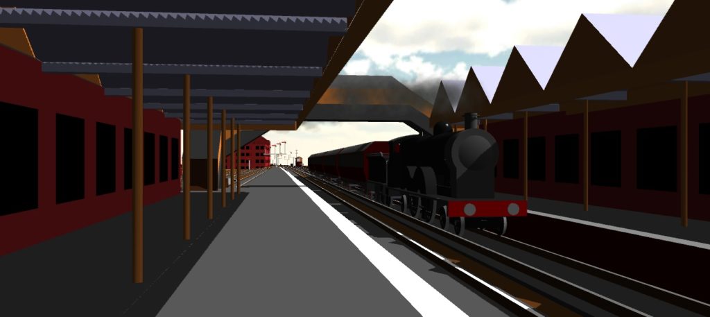 Burscough Junction Station with Atlantic