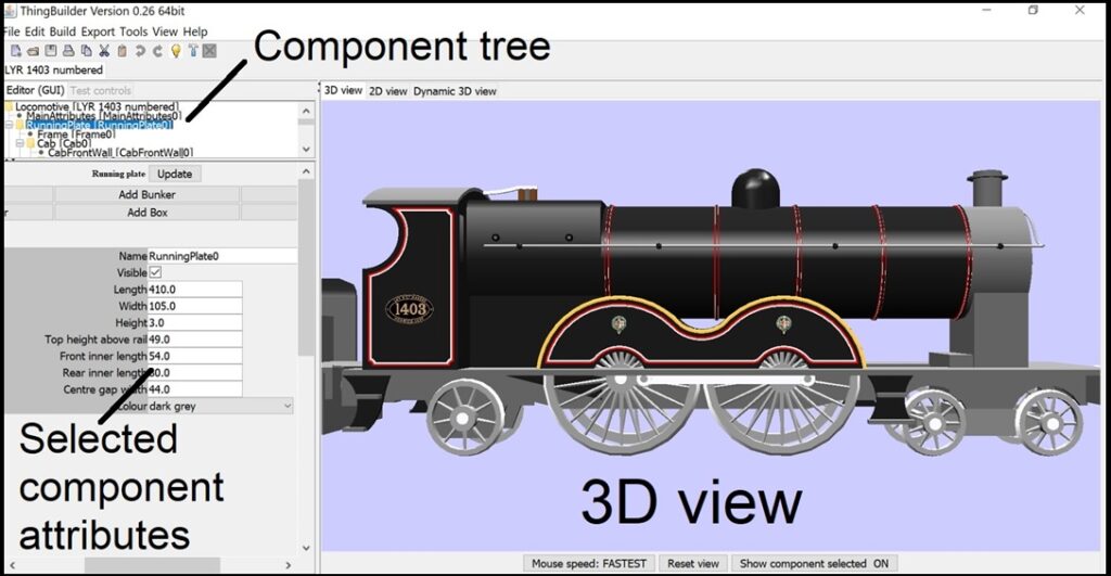 Diagram of locomotive builder