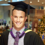 Jack Mullineux wearing his graduation robes at his graduation ceremony