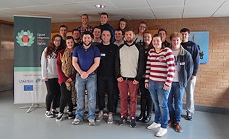 A group shot of the Sports Respects Your Rights Youth Team