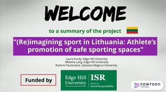 Infographic for Young people’s voices on safe sport project