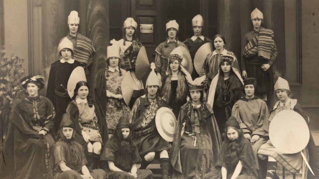 A performance of an unknown Greek play. The photo will be on display as part of an exhibition exploring the history of theatre and performance at Edge Hill University.