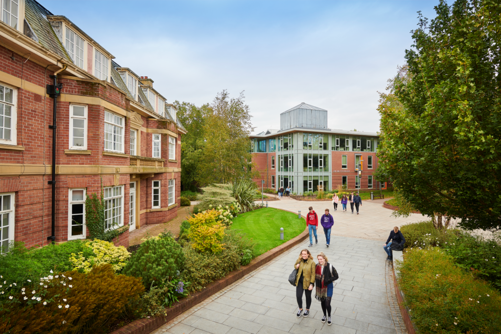 Edge Hill Campus, with the Law buiding in view