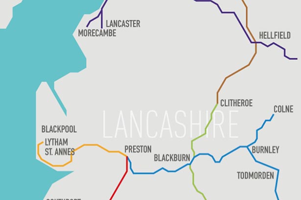 Community Rail Lancashire - homepage map image - portrait