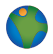 Global Link logo, illustrated earth