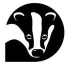 Lancashire Wildlife Trust logo, badgers head