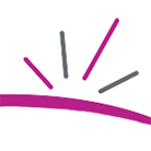 Social Enterprise Solutions CIC logo, impression of sun rising from land in pink and black