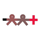 Sharenergy Co-operative logo, two figures joined to a red cross