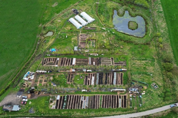 Accessible Nature Trail, Claver Hill Community Project Open Day taken from above