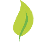 Pennine Lancashire Community Farm logo, green leaf