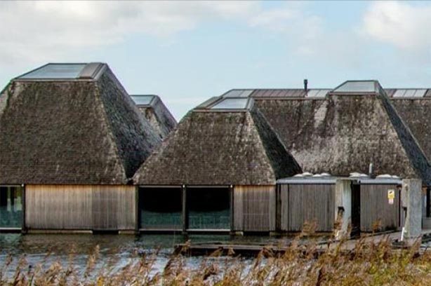 Brockholes Nature Reserve buildings, pic from Lancashire WT