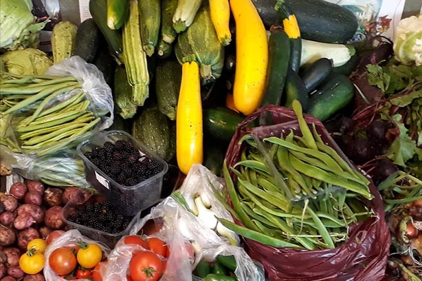 Mixed fruit and vegetables, food hub project, pic by lets grow preston