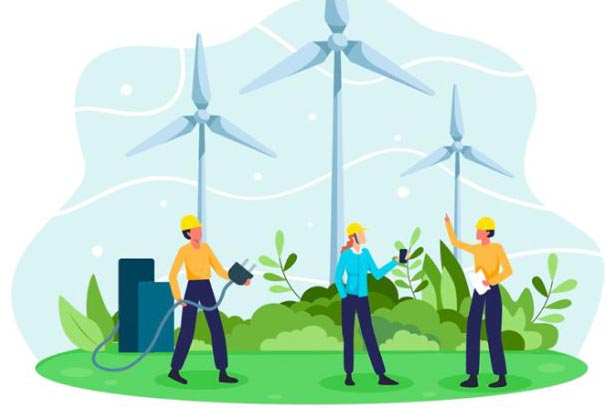 Air Source Heat Pumps Rossendale cartoon image - pic from RVE site