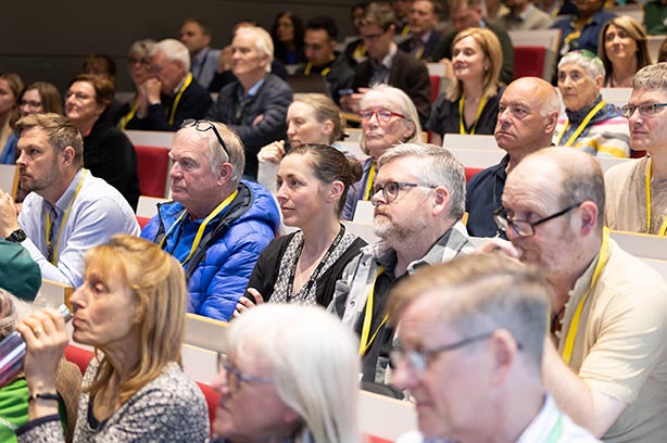 Prof Christopher Dent at the first Lancashire Community Climate Action Forum held on 17 May