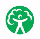 Environment Agency logo, illustrated man on a green background