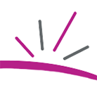 Social Enterprise Solutions CIC logo, impression of sun rising from land in pink and black