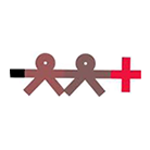 Sharenergy Co-operative logo, two figures joined to a red cross