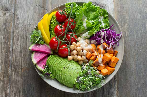 Photo by Anna Pelzer on Unsplash, Vegan salad bowl