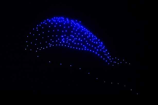 Photo by Kaptured by Kasia on Unsplash, 250 drones "dance" on the night sky in Gdynia to celebrate the 98th birthday of the city. A mermaid (morświn) is a cousin of dolphins and an endangered species of the Baltic Sea