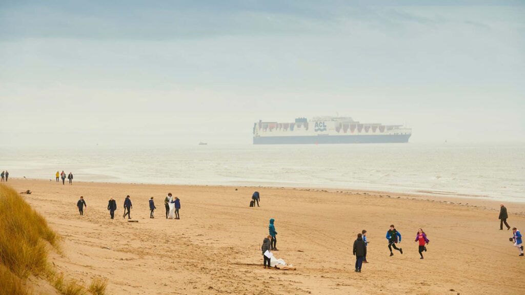 A view of the Formby coastline