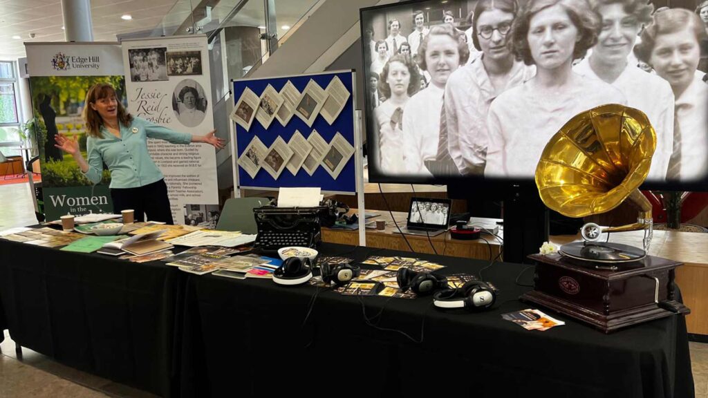 Our stall of archival material and objects