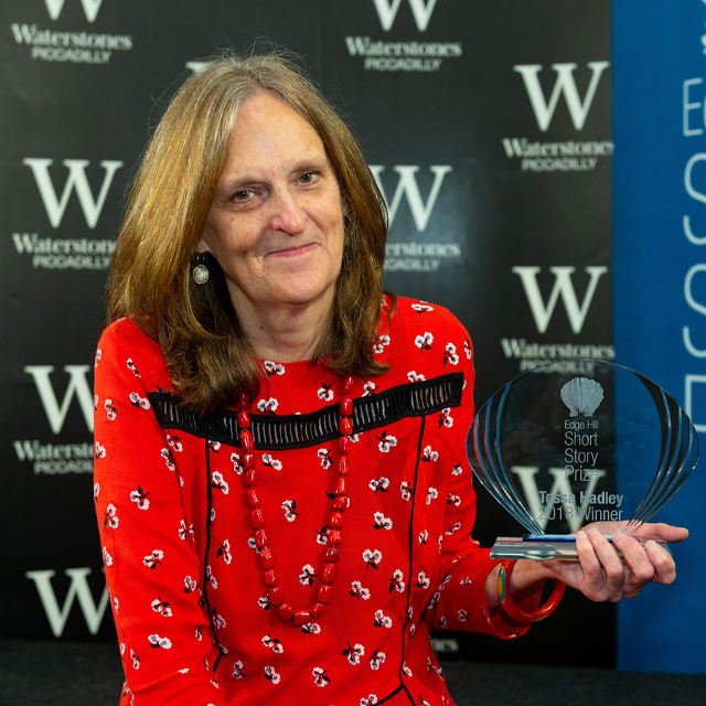 Tessa Hadley with her Edge Hill Short Story Prize