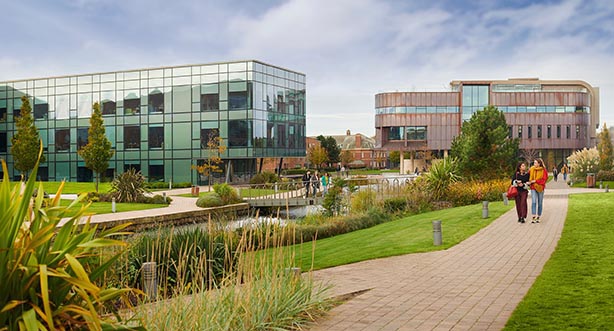 View of the Catalyst and Creative Edge buildings
