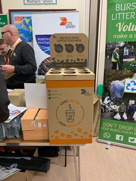 DS Smith Coffee box for recycling lids and cups