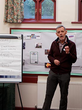 Prof John Sandars talking at the Sustainability in the Region event