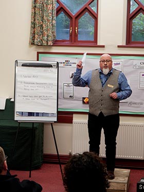 Mr Stephen Sykes talking at the Sustainability in the Region event